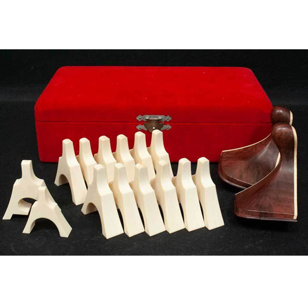 高級琴柱 象牙風 箏 最高級品 15個セット 総重量208g ケース付き自然物