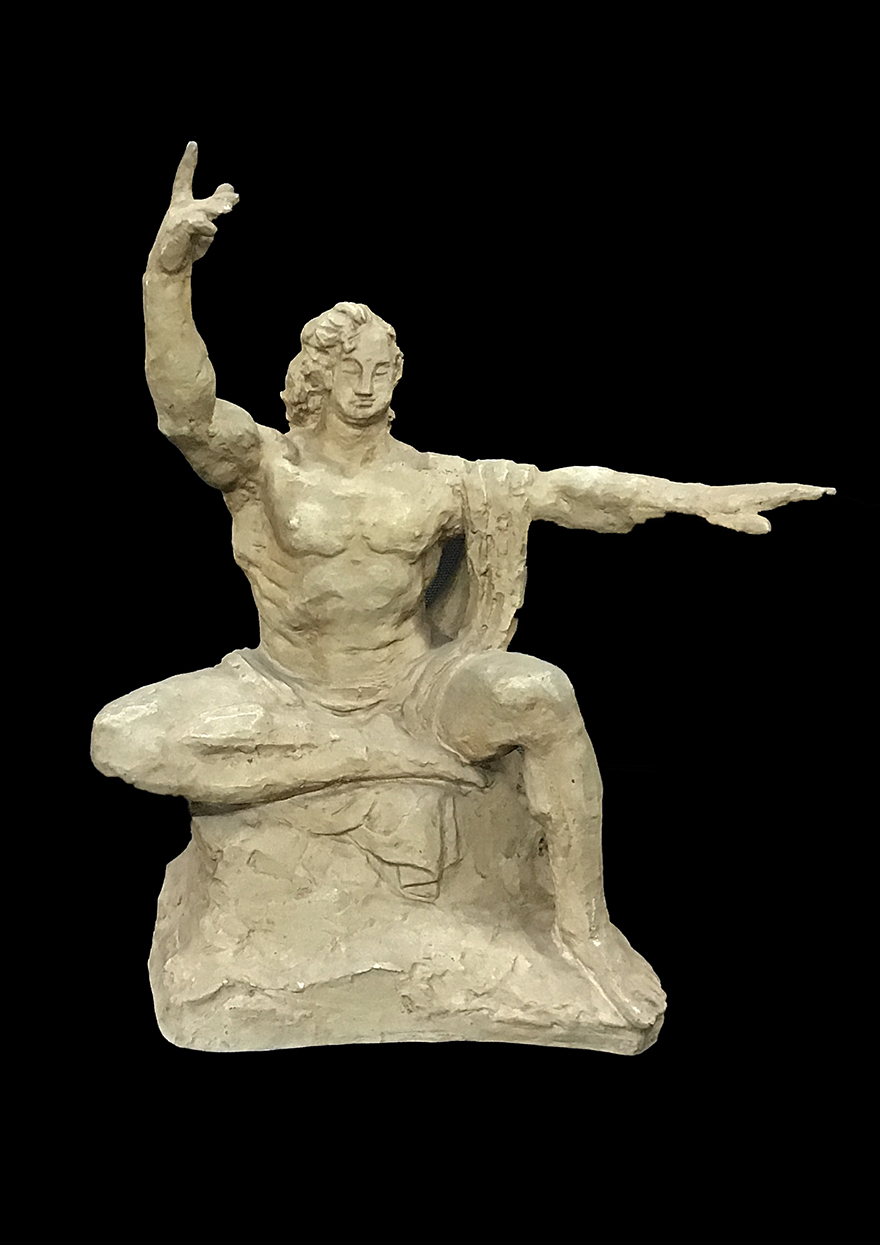 貴重！ 北村西望　風神雷神　銅像　ブロンズ像 北村西望 ブロンズ彫刻 置物「風神雷神」「将軍の孫」 | 骨董品買取