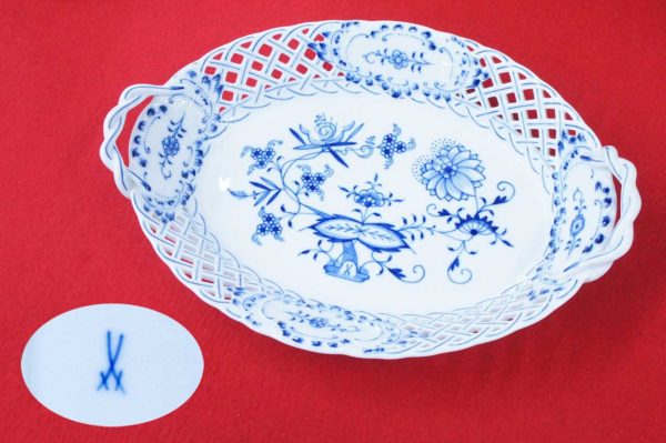 ☆ マイセン ブルーオニオン ピアスド プレート 2級品 ☆ プレート