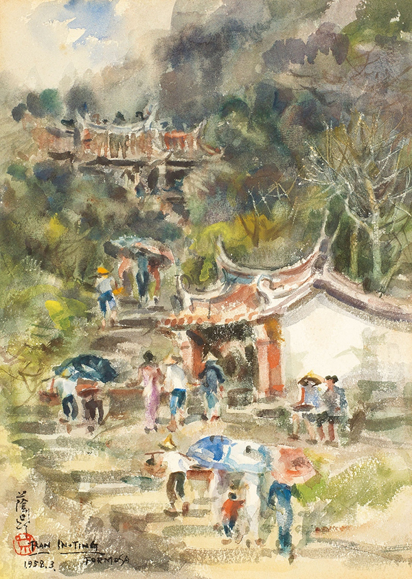 藍蔭鼎 RAN YIN-DING『朝山禮佛』(1958)