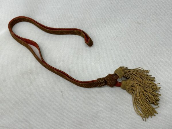 帝国陸軍佐官の正刀緒をヤフオクにて出品予定です。The Imperial Army officer's regular sword cord is  to be sold on Yahoo! | 骨董品の買取なら杉並区の道具屋 慈光