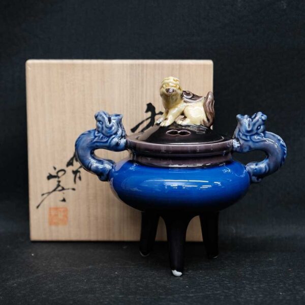 九谷焼 徳田八十吉 香枦 九谷焼・三代 徳田八十吉造、深厚釉香炉をヤフオク出品中です。 | 骨董